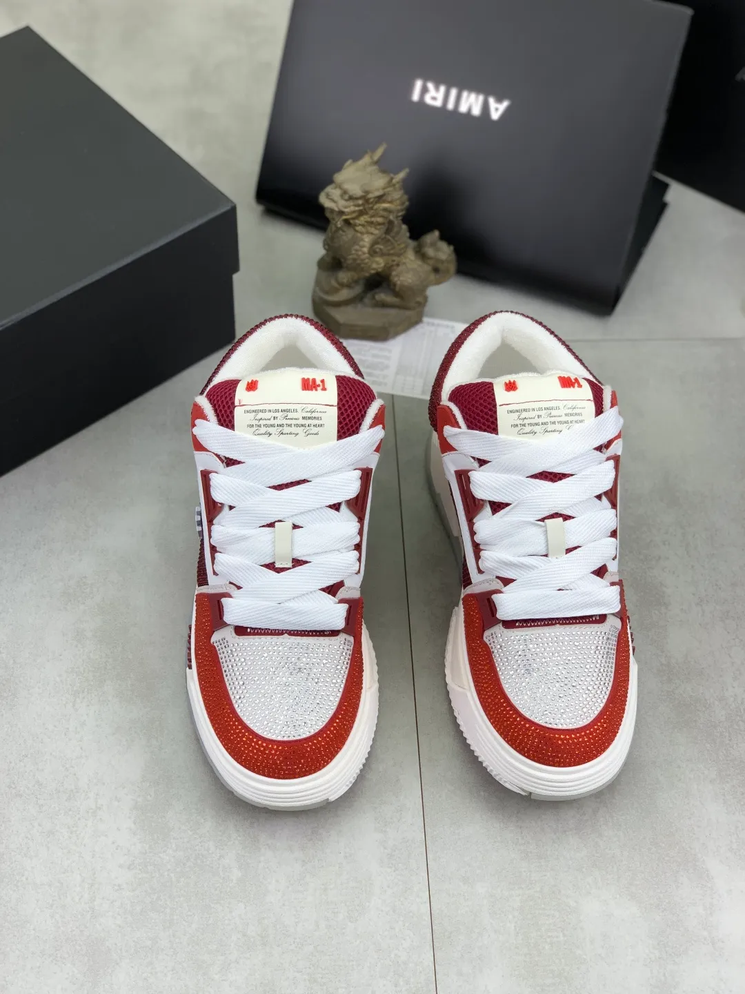 Men's men's shoes 💰P760 New [Amiri] hot diamond series Amiri - high-end quality original order casual shoes for couples 🧑‍🤝‍🧑 - Upper: 🔝Nappa calfskin, suede cowhide, canvas body hot work - Lining: brand mesh canvas cloth - Outsole: ultra-light tpu·rubber; multi-color molded outsole -Ultra-high quality control and exquisite workmanship: highlighted (high-end, extravagance, and class) -Size: Female 35-40 (41 customized) Male 38-45 (46 customized)